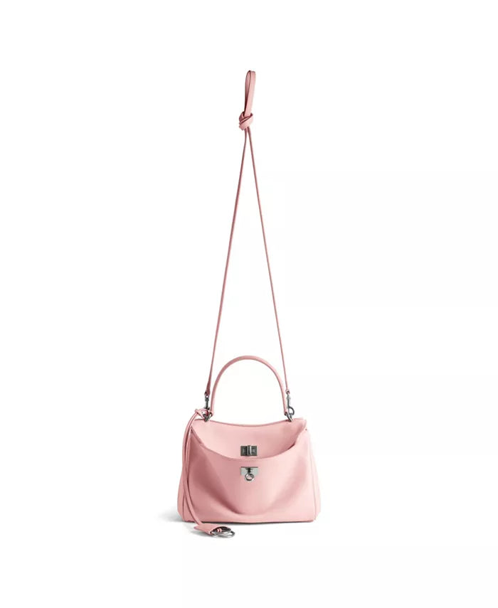 Balenciaga Rodeo Mini Handbag Suede Pink