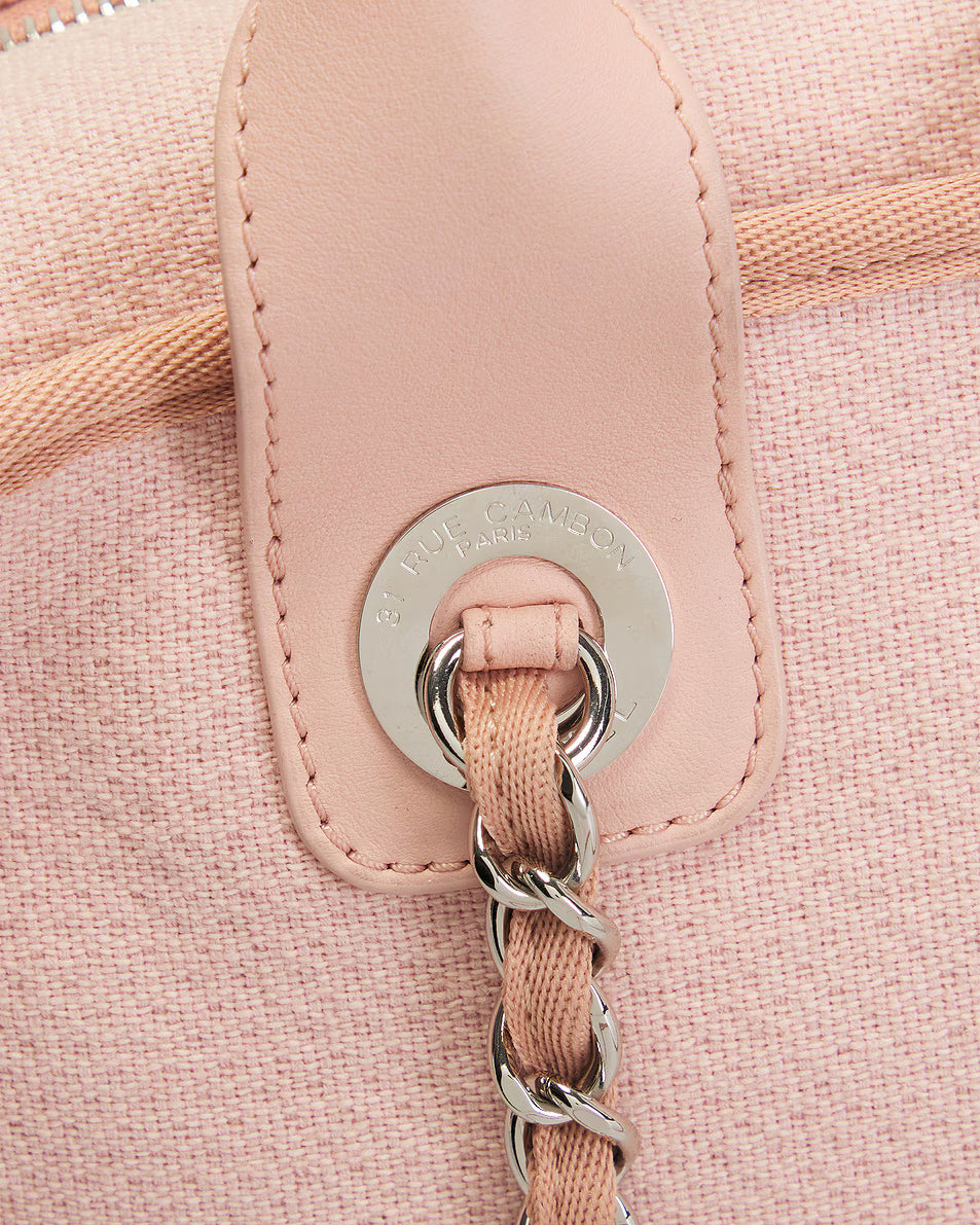 Chanel Deauville Pink Handbag – Pre-Owned Luxury Tote