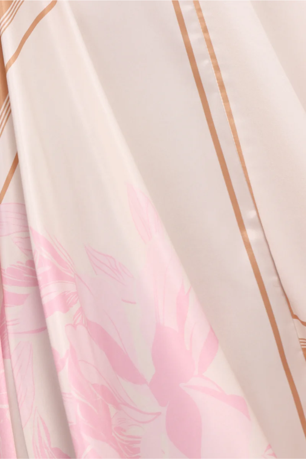 Pink Print Maxi Dress – Elanor Strapless Summer Dress