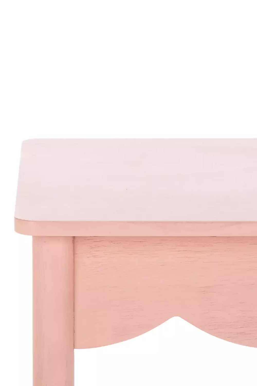 Pink Scalloped Cottage Accent Table – Kalina Side Table