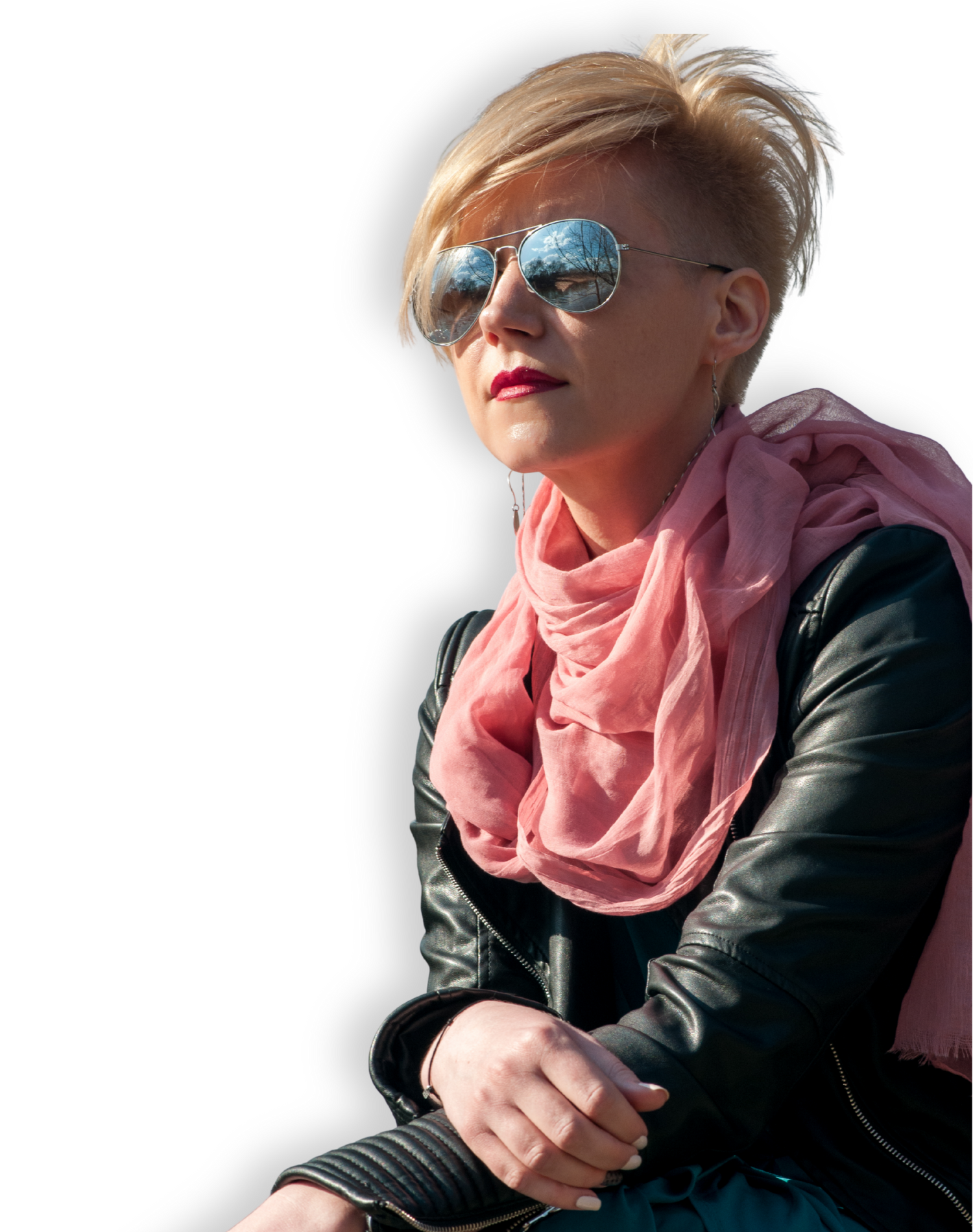 Pink Scarves & Belts