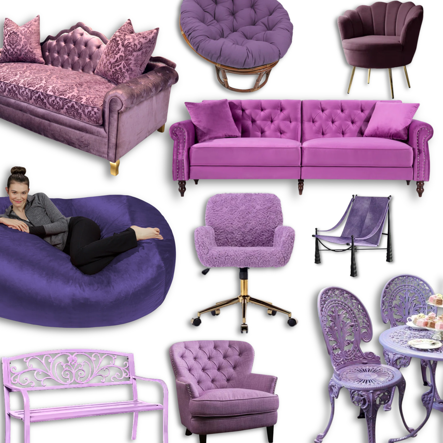 Purple Seating