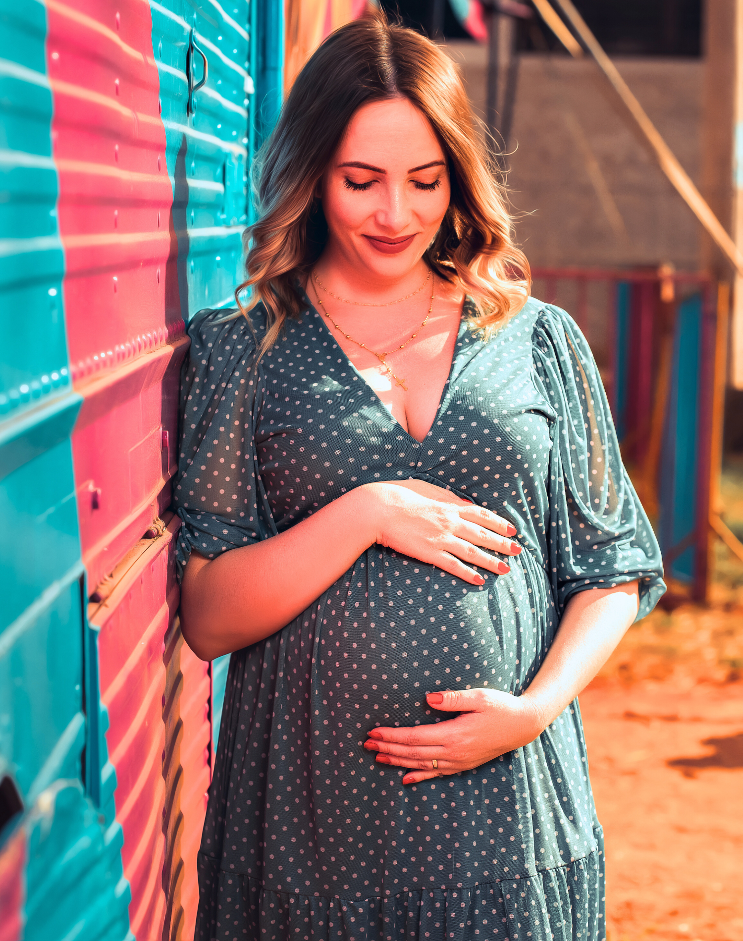 Turquoise Maternity