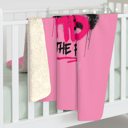Pink Sheep Sherpa Fleece Blanket – "Pink Sheep of the Family" Cozy Throw for Adults, Teens & Kids