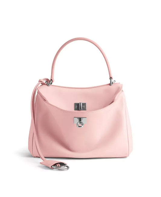Balenciaga Rodeo Mini Handbag Suede Pink