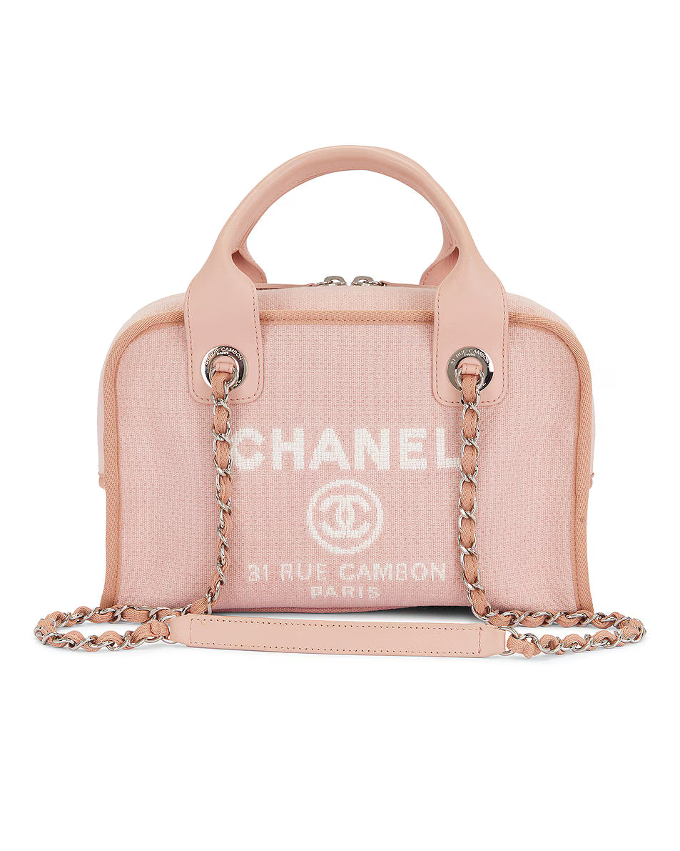 Chanel Deauville Pink Handbag – Pre-Owned Luxury Tote