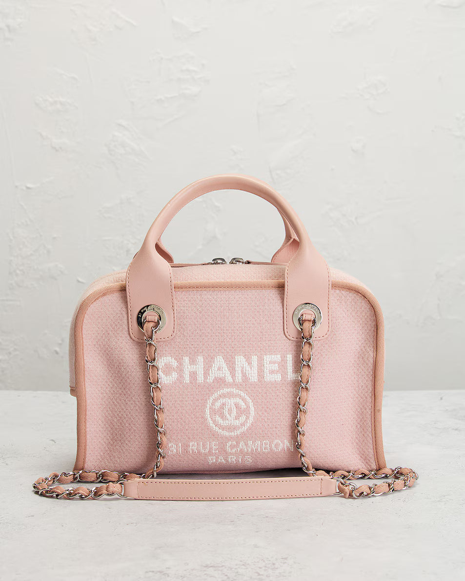 Chanel Deauville Pink Handbag – Pre-Owned Luxury Tote