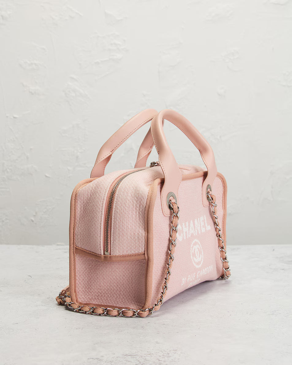 Chanel Deauville Pink Handbag – Pre-Owned Luxury Tote