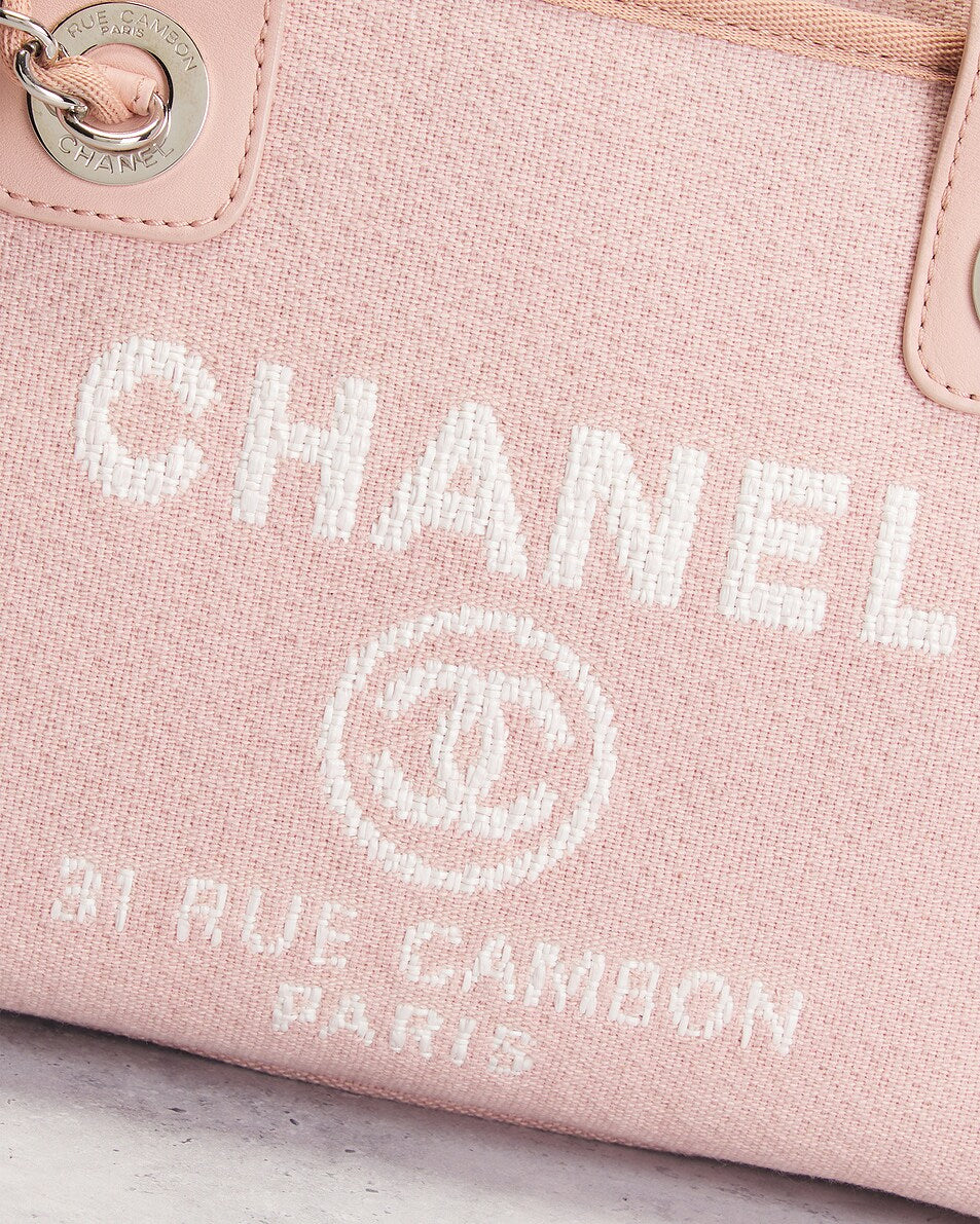Chanel Deauville Pink Handbag – Pre-Owned Luxury Tote