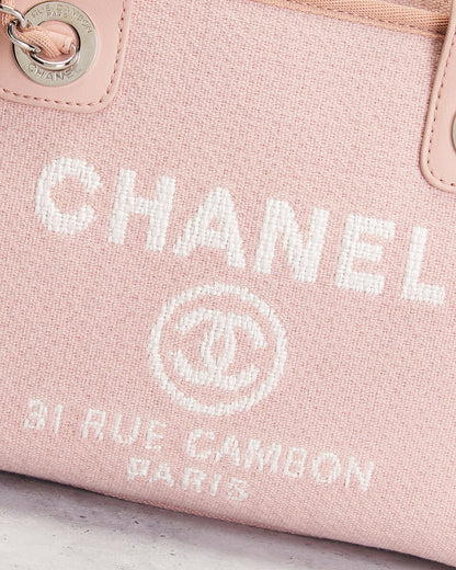 Chanel Deauville Pink Handbag – Pre-Owned Luxury Tote
