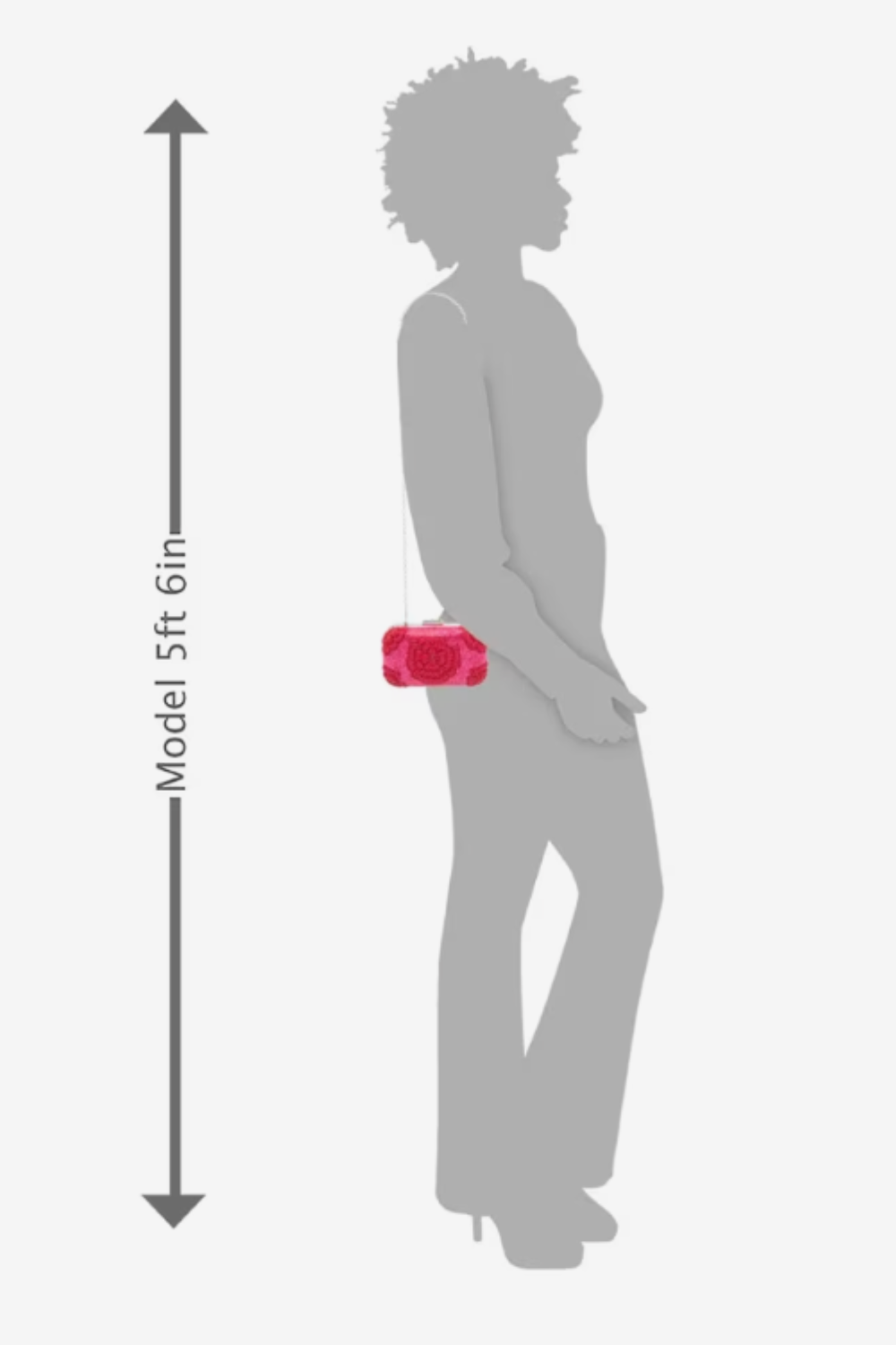 Kelly & Katie Beaded Flower Clutch – Dark Pink Evening Bag