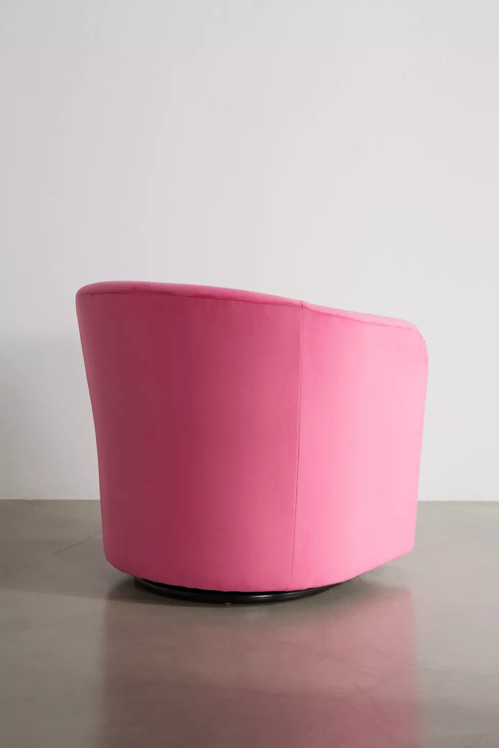 Kennedy Upholstered Velvet Swivel Chair Pink