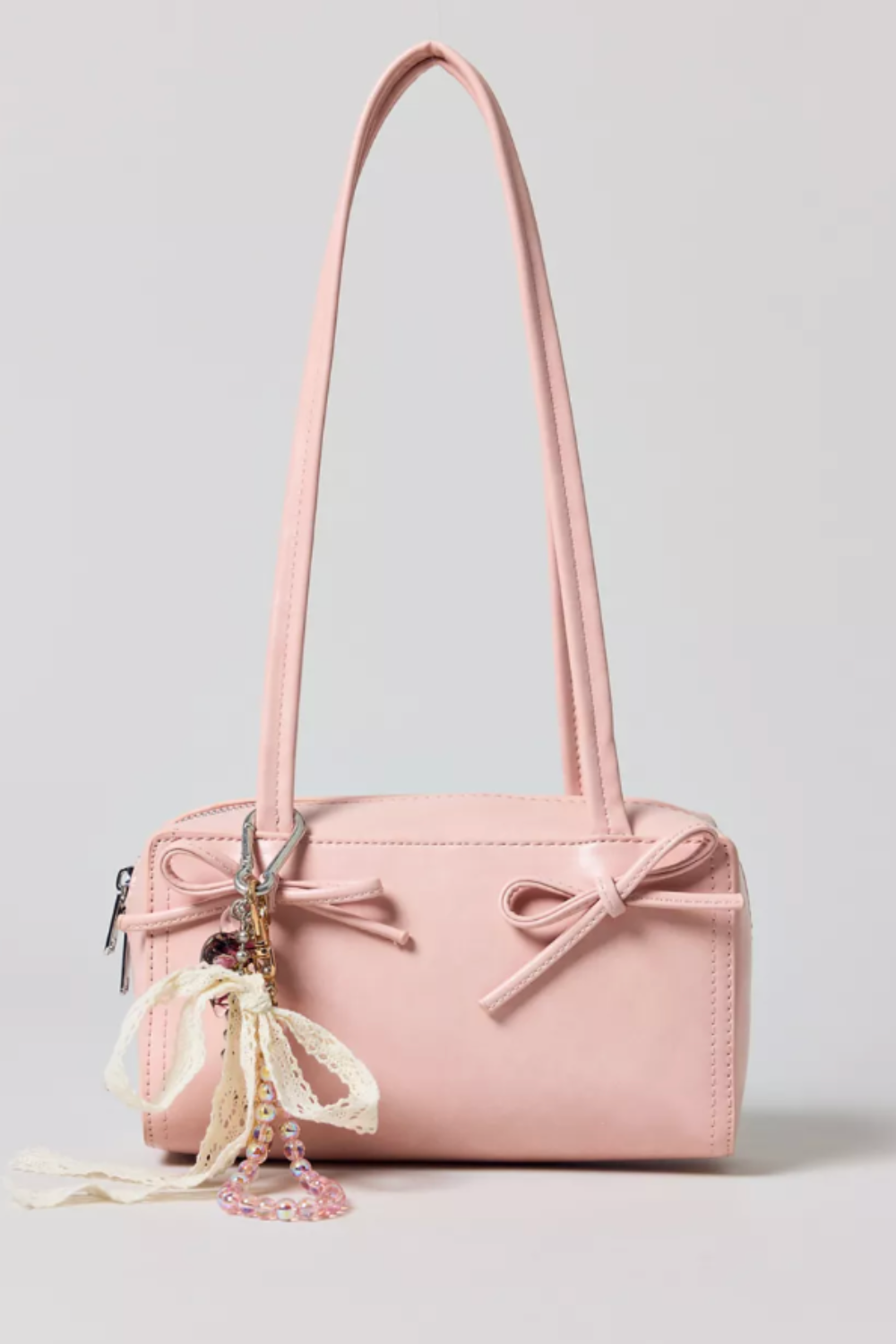 Kimchi Bow Bowler Bag – Pink Mini Shoulder Purse