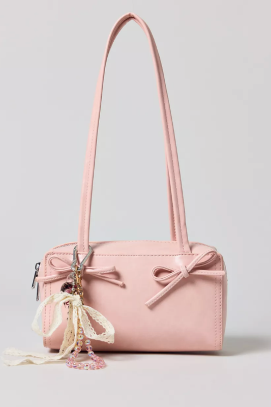 Kimchi Bow Bowler Bag – Pink Mini Shoulder Purse