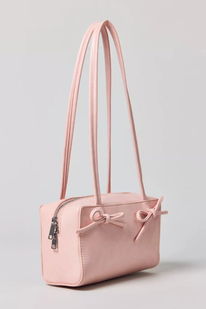 Kimchi Bow Bowler Bag – Pink Mini Shoulder Purse