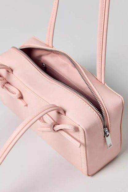 Kimchi Bow Bowler Bag – Pink Mini Shoulder Purse