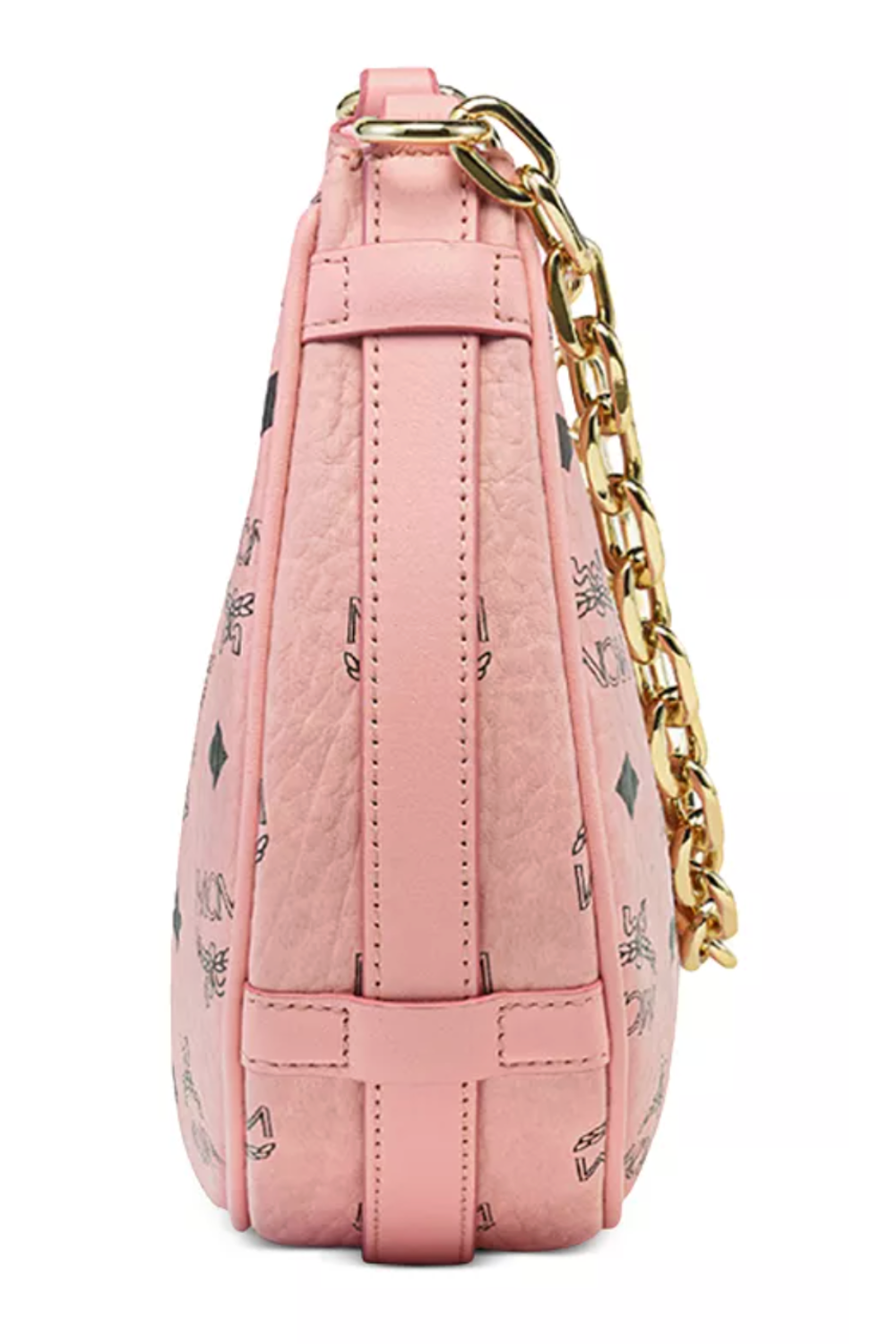 MCM Aren Visetos Hobo Shoulder Bag – Soft Pink
