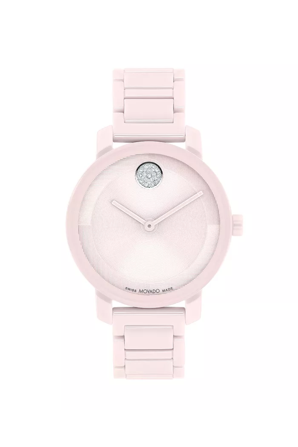 Movado BOLD Pink Ceramic Diamond Watch