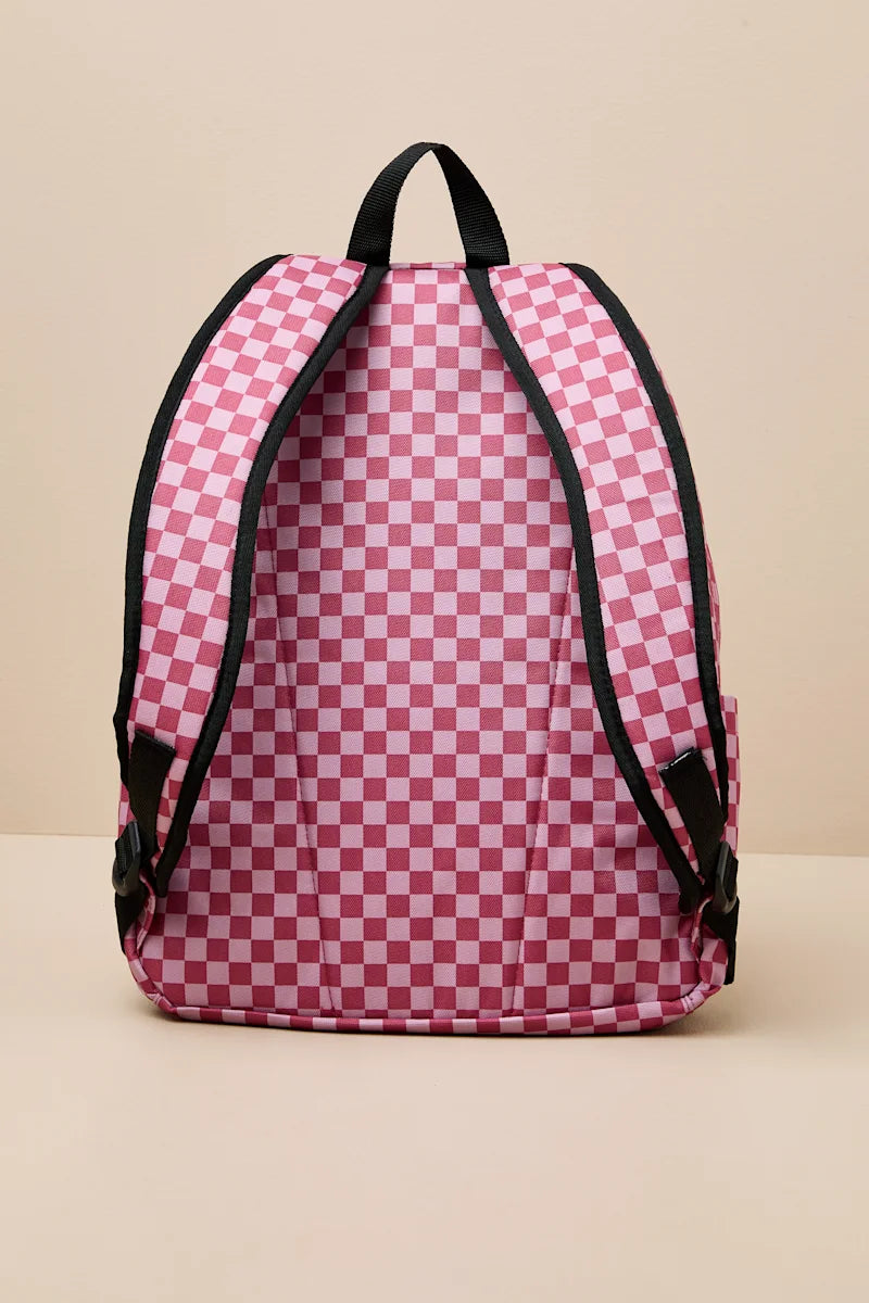 Vans Old Skool Mauvewood Pink Checkered Backpack