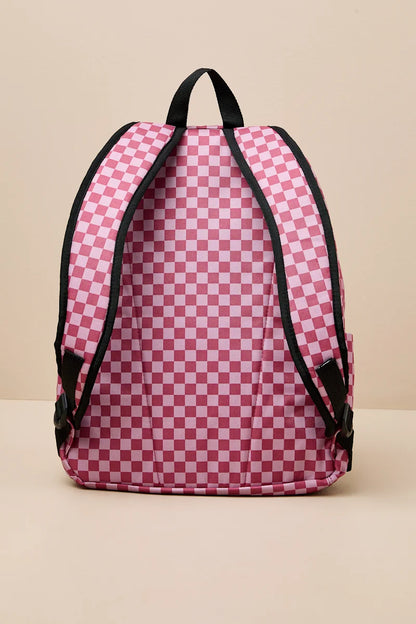 Vans Old Skool Mauvewood Pink Checkered Backpack