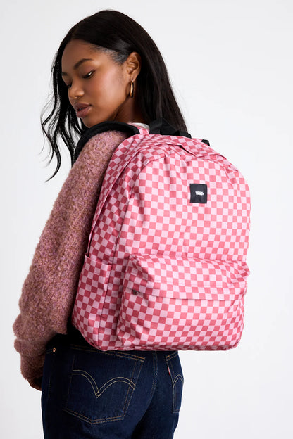Vans Old Skool Mauvewood Pink Checkered Backpack