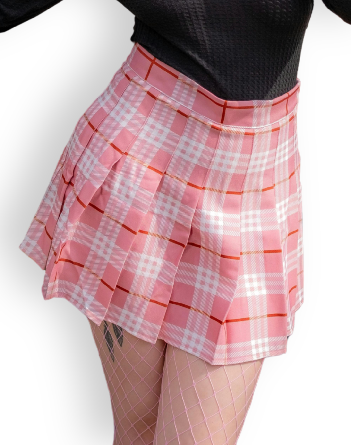 Cotton Candy Plaid Mini – Pleated Skater Skirt