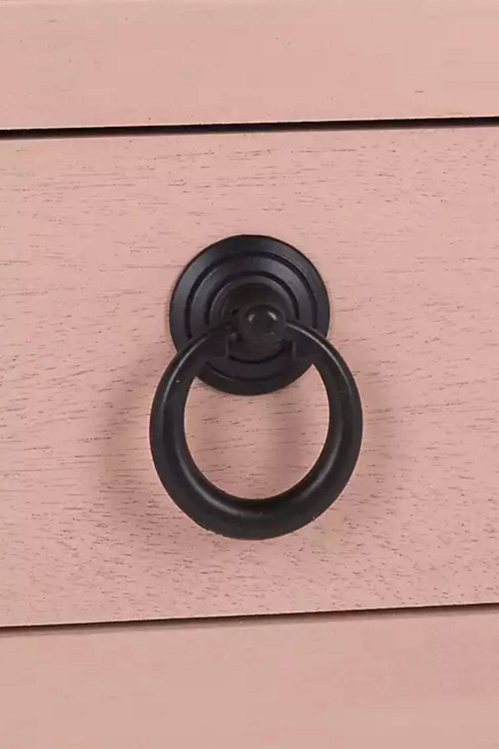 Pink Cottage Accent Table with Drawer