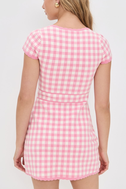 Pink Gingham Mini Dress – LoveShackFancy Kellen Dress