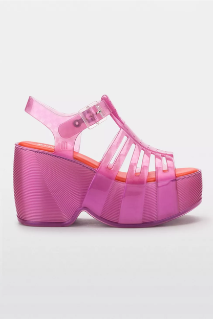 Pink Jelly Platform Heel Sandals – Melissa Posh