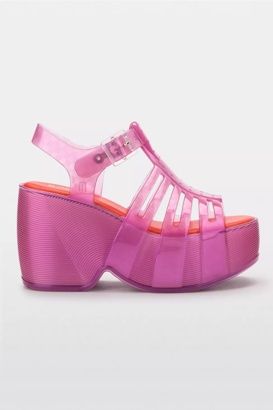 Pink Jelly Platform Heel Sandals – Melissa Posh