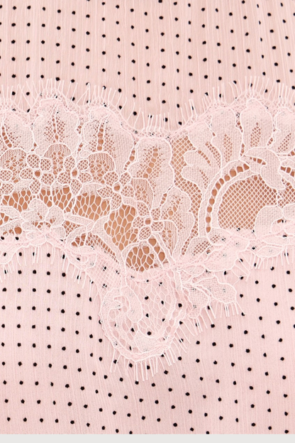 Pink Lace Mini Dress – LoveShackFancy Sevilla Long Sleeve Dress