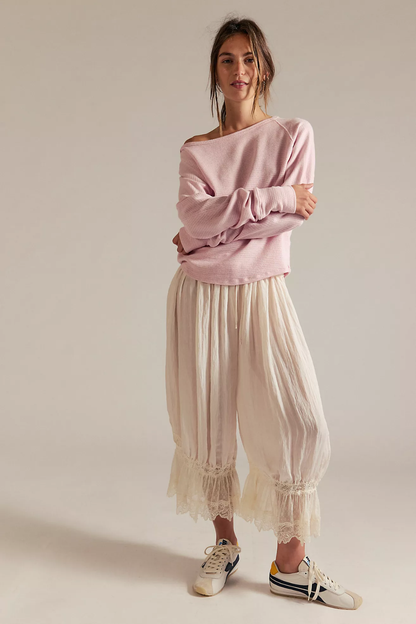Pink Long Sleeve Thermal Top – Free People We The Free Jess