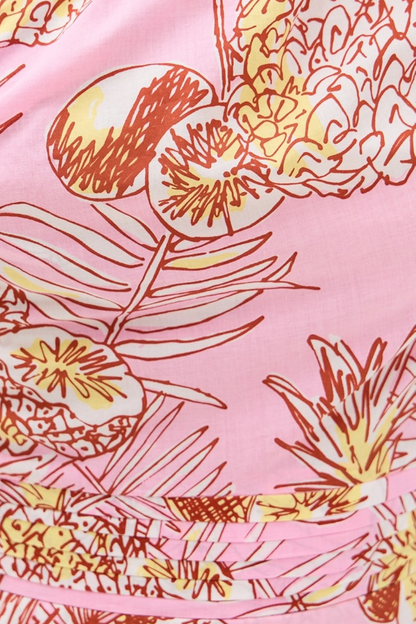 Pink One-Shoulder Mini Dress – Poupette St Barth Corinne