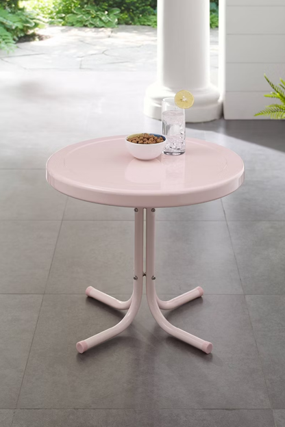 Pink Outdoor Side Table