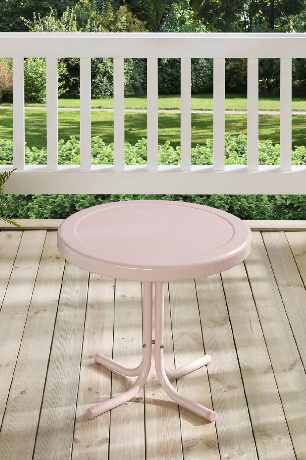 Pink Outdoor Side Table