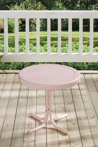 Pink Outdoor Side Table