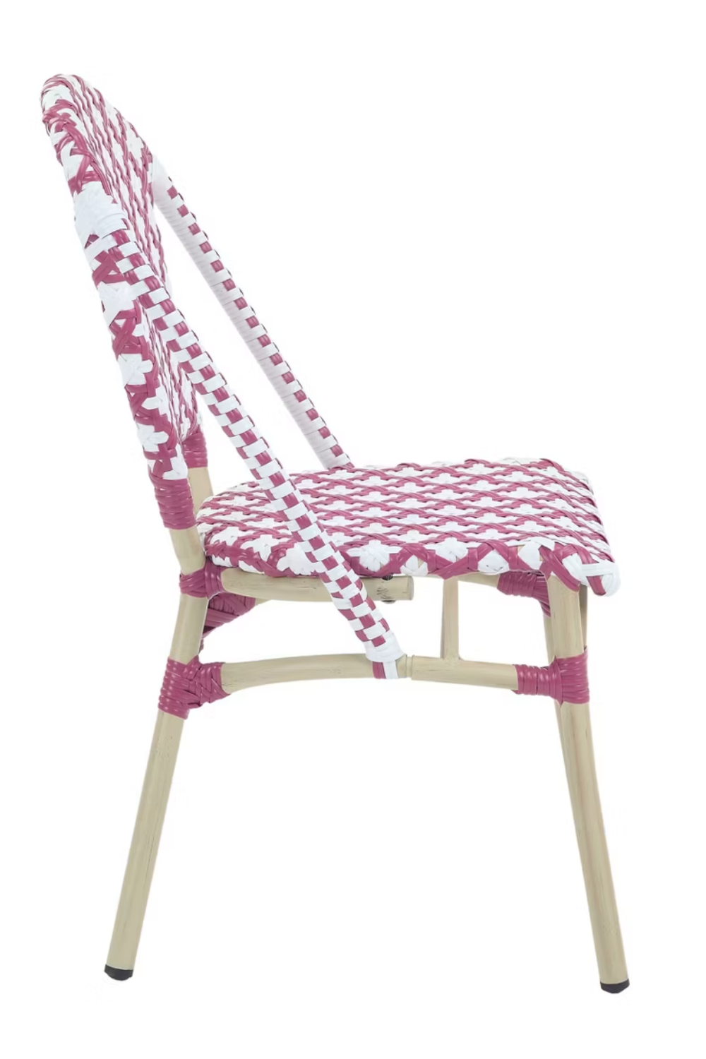 Pink Quatrefoil Patio Chairs Set of 2 Outdoor Seating