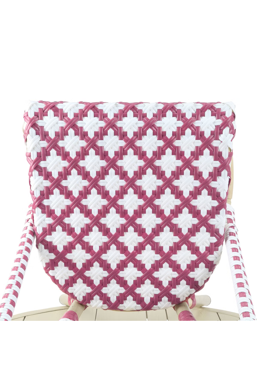 Pink Quatrefoil Patio Chairs Set of 2 Outdoor Seating