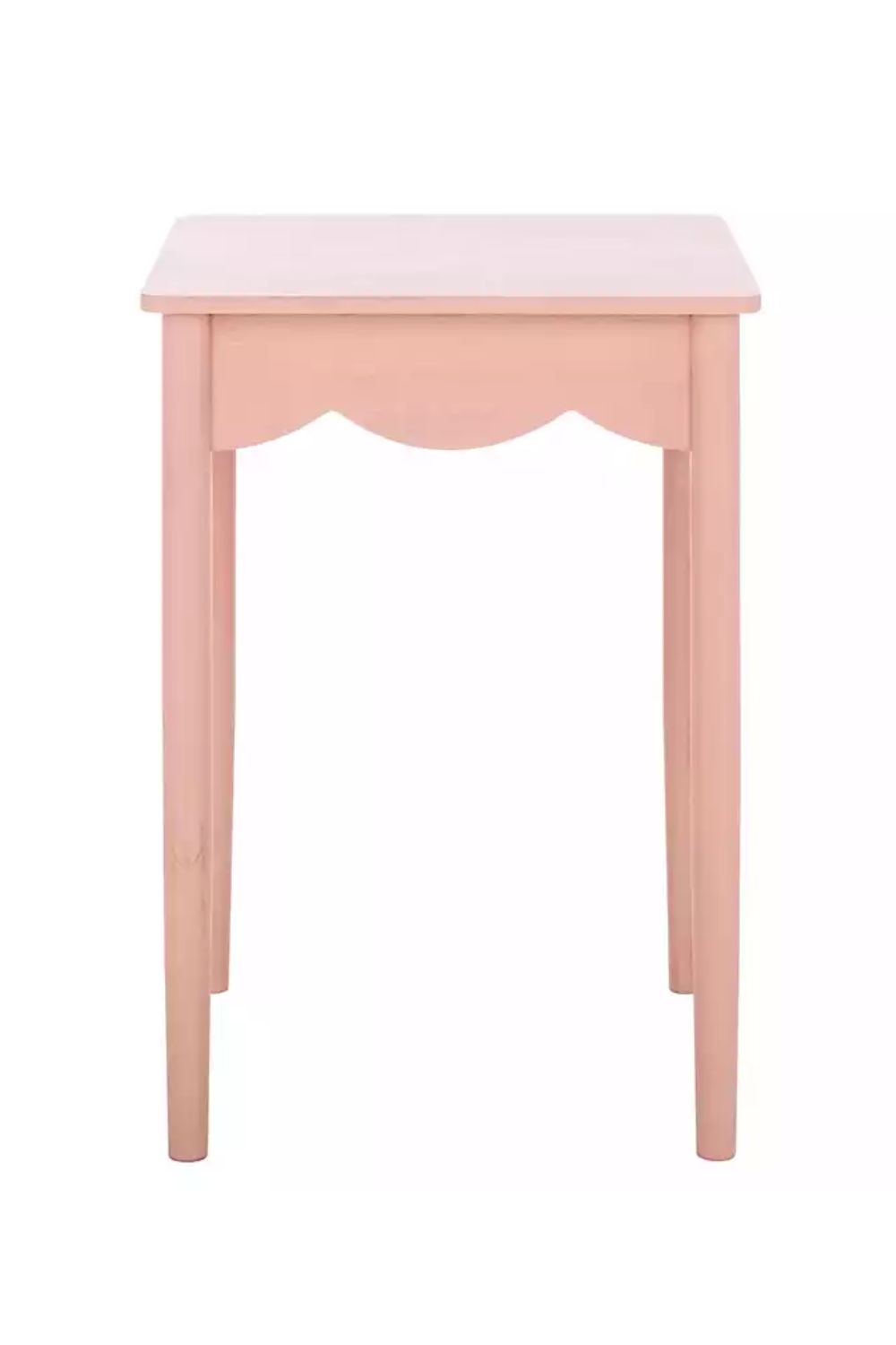 Pink Scalloped Cottage Accent Table – Kalina Side Table