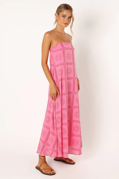Pink Strapless Maxi Dress – Soph Strapless Maxi Dress