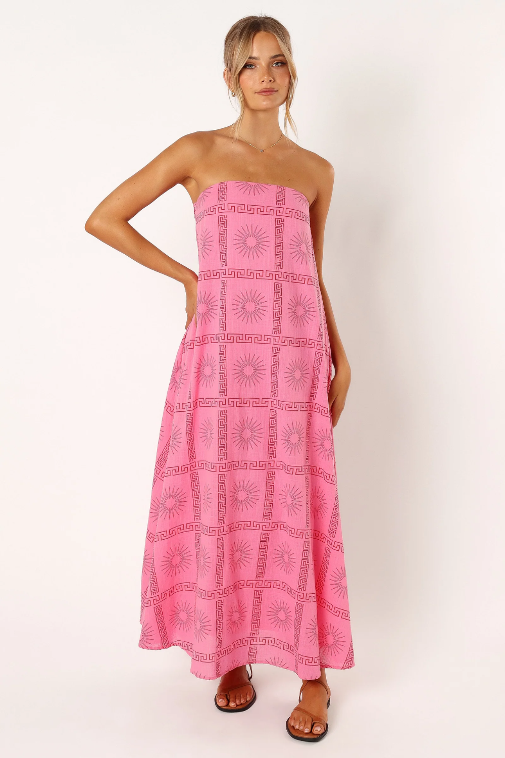 Pink Strapless Maxi Dress – Soph Strapless Maxi Dress