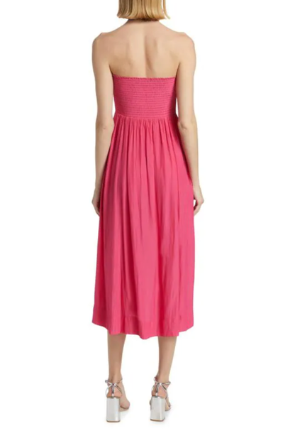 Pink Strapless Midi Dress – Ramy Brook Blair Dress