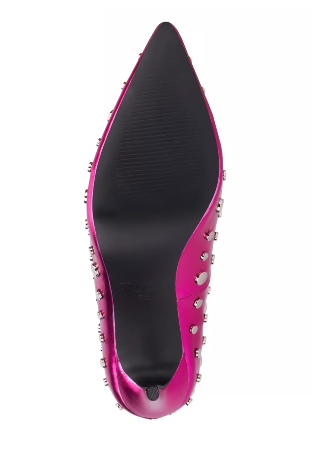 Pink Studded Pointed Toe High Heel Pumps