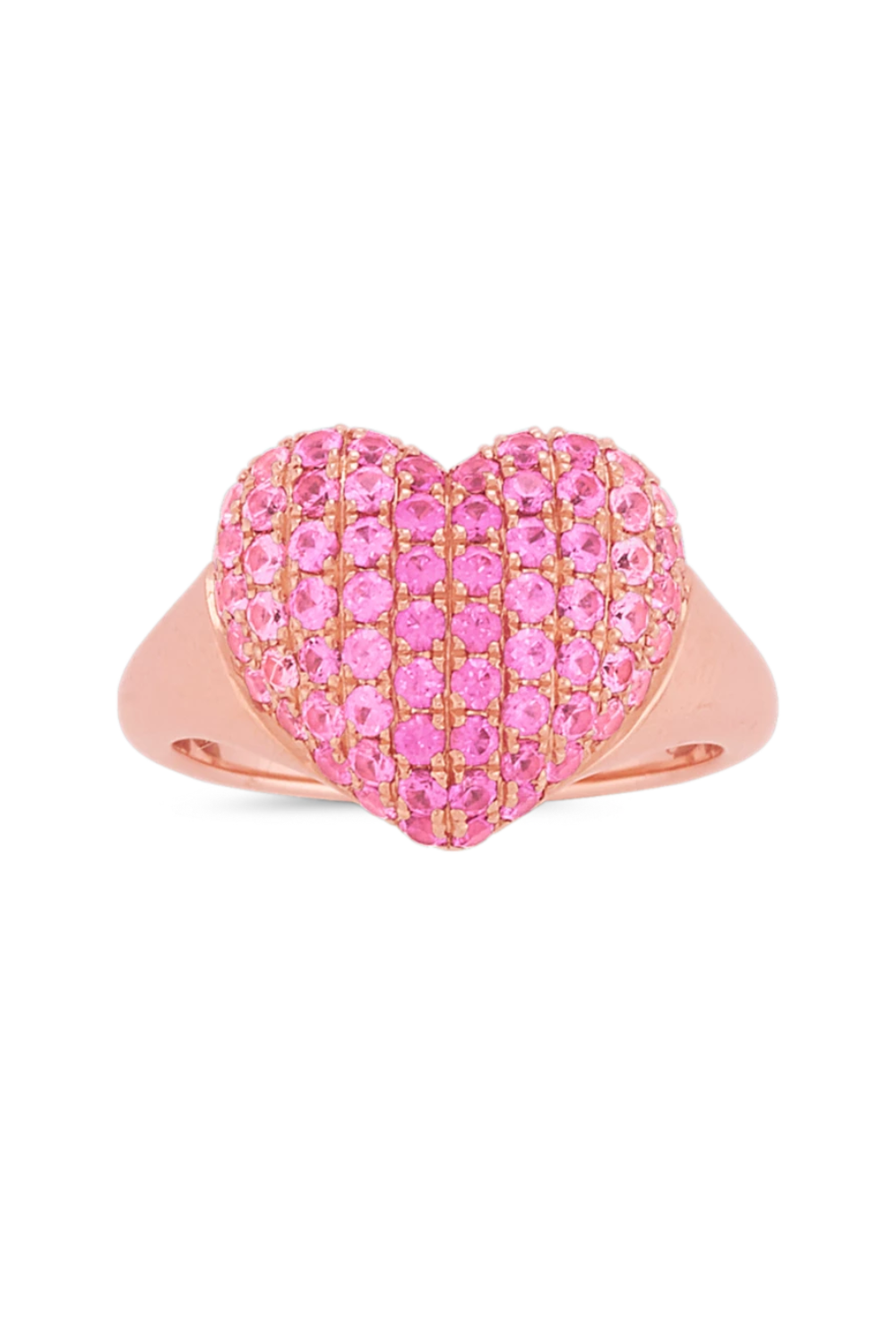Shane Co. Pink Sapphire Heart Ring