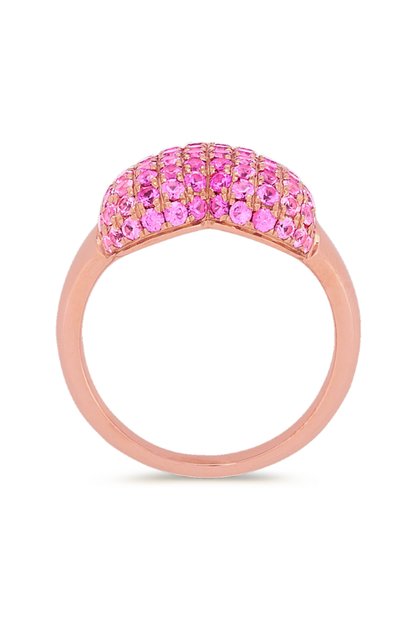 Shane Co. Pink Sapphire Heart Ring